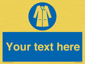 Custom Mandatory: Wear laboratory coat